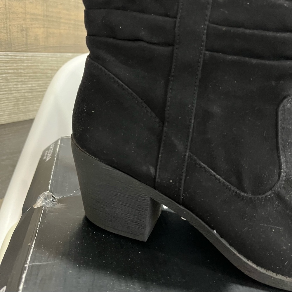 Arizona Black Suede Booties - Picture 4 of 7